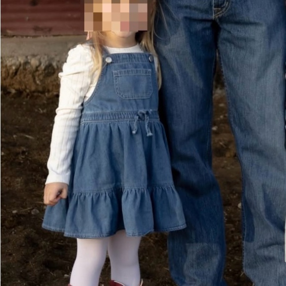 Ruffle Butts Denim Blue Overalls